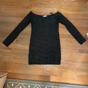 BCBGENERATION dress/shirt gold stitching